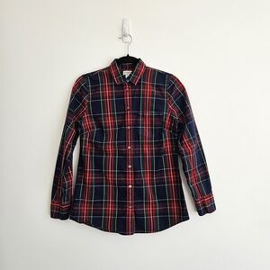 J. Crew Womens Plaid Shirt Size XS